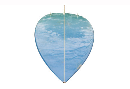 Vintage 80 s Surfboard isolated on white