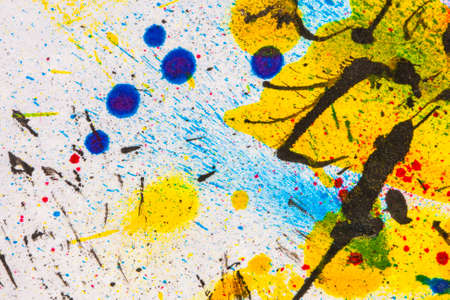 Ink splatters backgroundの写真素材