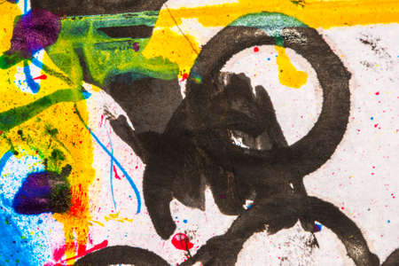 Ink splatters backgroundの写真素材