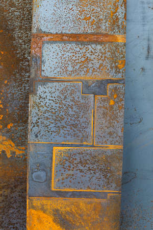 large sheet of rusted metal texture background imageの写真素材