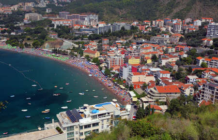 Rafailovichi town in Montenegro from highの写真素材