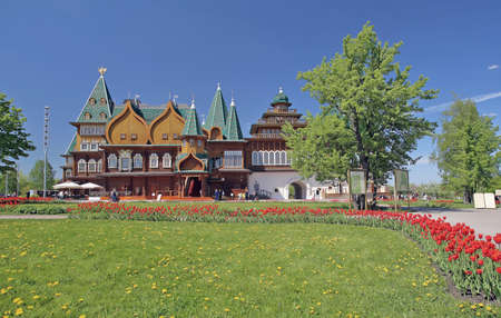 Tsar Alexei Mikhailovich Palace in Kolomenskoye, Moscow, Russiaの写真素材