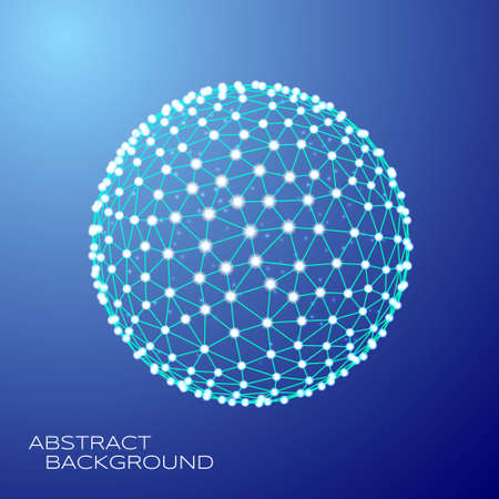 3d vector sphereのイラスト素材