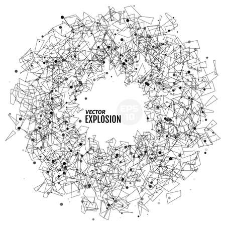 Abstract vector explosionのイラスト素材