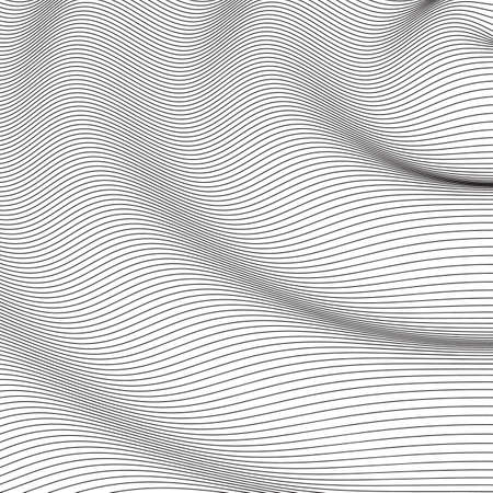 Minimalist line abstract background. Vector illustration. Line flowのイラスト素材