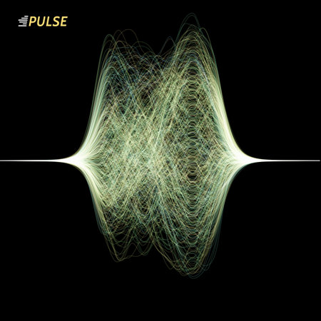 abstract vector signal wave