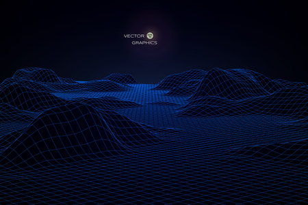 abstract vector landscape