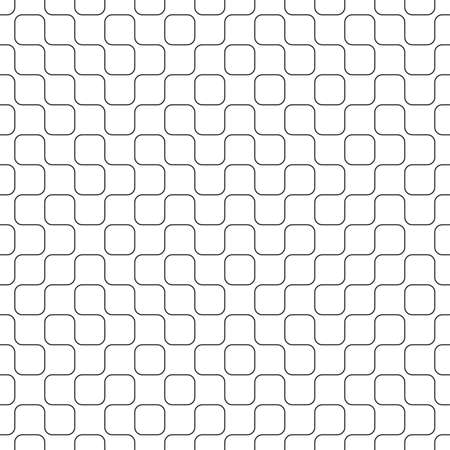 Abstract geometric truchet pattern. Seamless geometric patternのイラスト素材