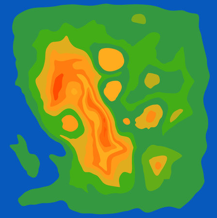 Abstract heating map. Vector illustration. Abstract backgroundのイラスト素材