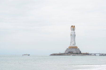 Nanshan Buddhism Cultural Zone in Sanya, Hainanの写真素材