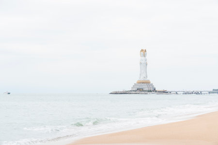 Nanshan Buddhism Cultural Zone in Sanya, Hainanの写真素材