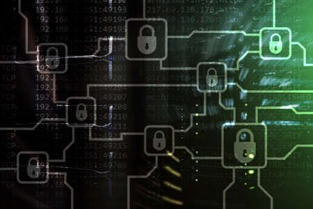 Blochain information encryption. Cyber ??security, crypto currency.?