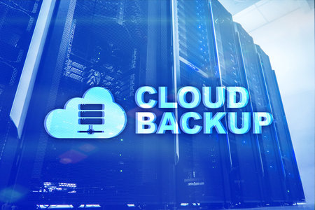 Cloud backup. Server data loss prevention. Cyber security.