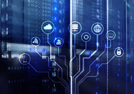 IOT, Internet of things, telecommunication concept.