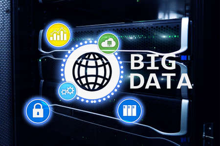 Big data analysing server. Internet and technology. の写真素材