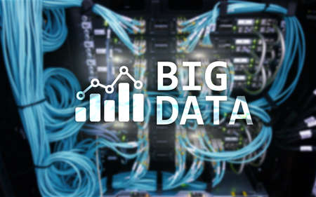 Big data analysing server. Internet and technology. の写真素材