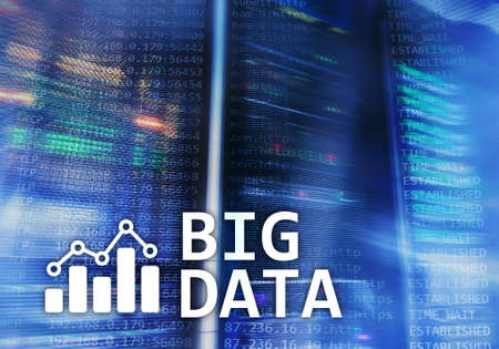 Big data analysing server. Internet and technology. の写真素材
