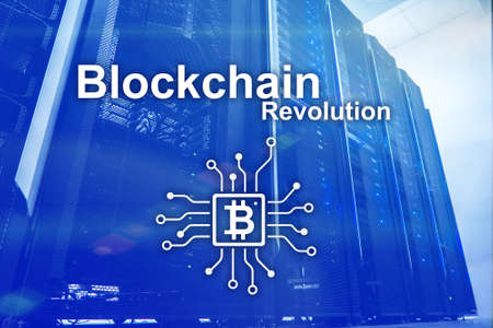 Blockchain revolution, innovation technology in modern business. の写真素材