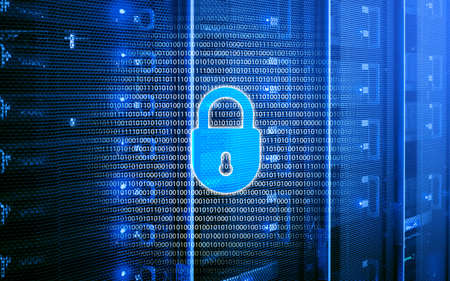 Cyber security, data protection, information privacy. Internet and technology concept.の写真素材