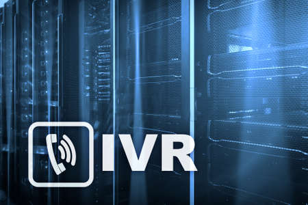 IVR Interactive voice response communication concept. の写真素材