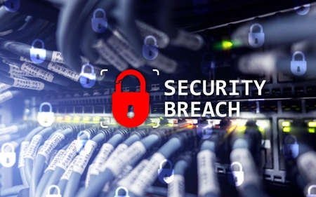 Security breach detection, Cyber protection. Information privacy.の写真素材
