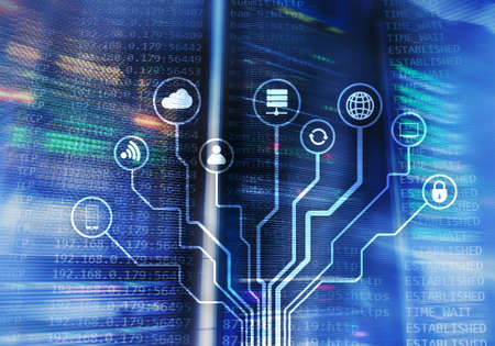 IOT, Internet of things, telecommunication concept.の写真素材