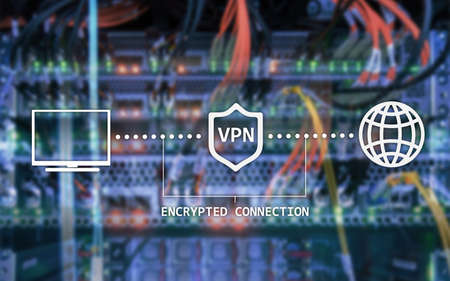 Virtual private network, VPN, Data encryption, IP substitute.の写真素材