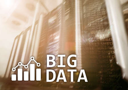 Big data analysing server. Internet and technology.の写真素材