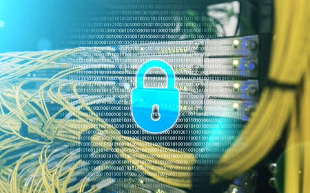 Cyber security, data protection, information privacy. Internet and technology concept.の写真素材