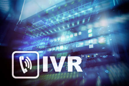 IVR Interactive voice response communication concept.の写真素材
