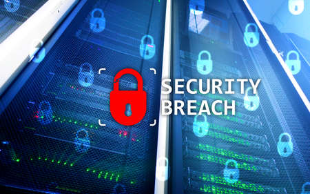 Security breach detection, Cyber protection. Information privacy.の写真素材