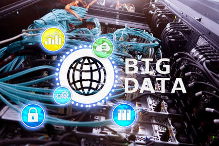 Big data analysing server. Internet and technology.の写真素材