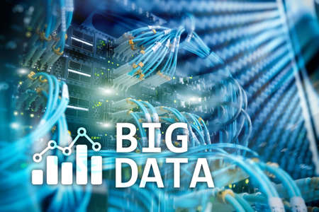 Big data analysing server. Internet and technology.の写真素材