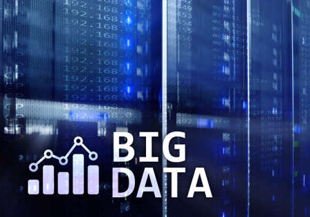 Big data analysing server. Internet and technology.の写真素材