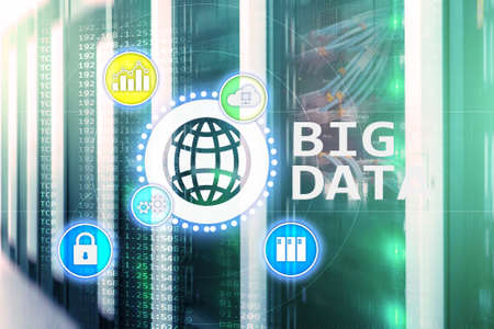 Big data analysing server. Internet and technology.の写真素材