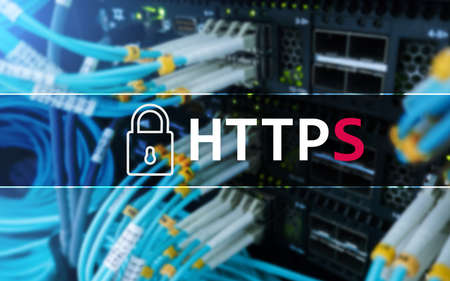 HTTPS, Secure data transfer protocol used on the World Wide Web.の写真素材