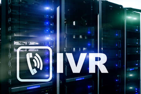IVR Interactive voice response communication concept.の写真素材