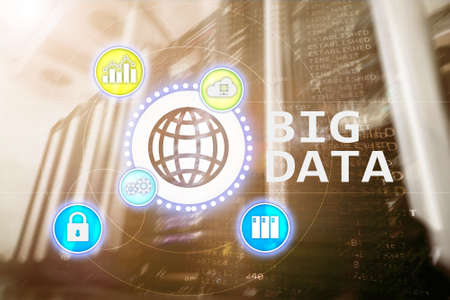 Big data analysing server. Internet and technology.の写真素材
