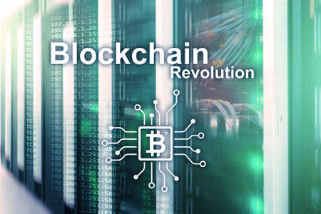 Blockchain revolution, innovation technology in modern business.の写真素材