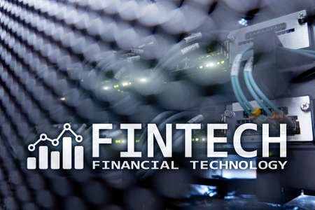 Fintech - Financial technology. Business solution and software development.の写真素材