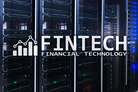 Fintech - Financial technology. Business solution and software development.の写真素材