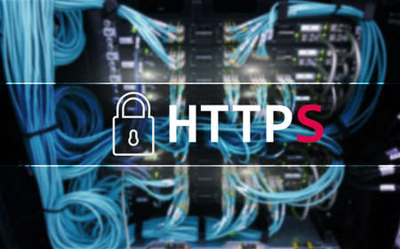 HTTPS, Secure data transfer protocol used on the World Wide Web.の写真素材