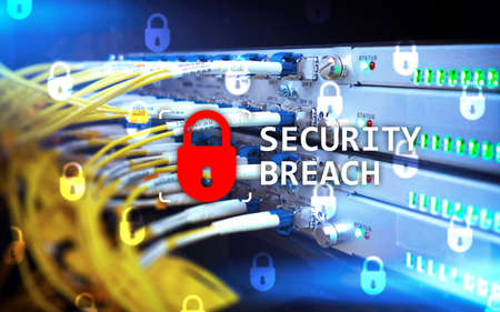 Security breach detection, Cyber protection. Information privacy.の写真素材