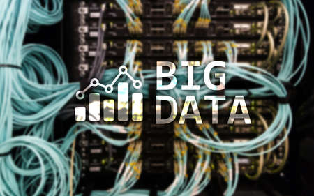 Big data analysing server. Internet and technology.の写真素材