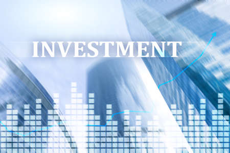 Investment, ROI, financial market concept.の写真素材