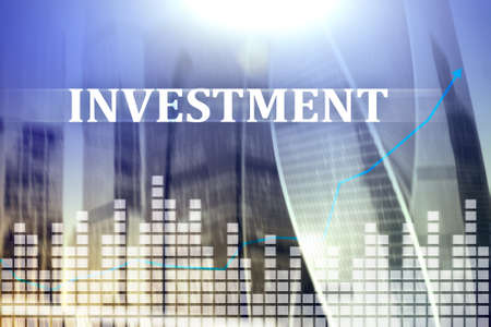 Investment, ROI, financial market concept.の写真素材