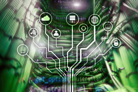 IOT, Internet of things, telecommunication concept.