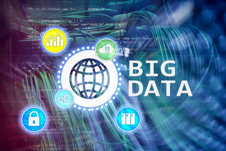 Big data analysing server. Internet and technology.の写真素材
