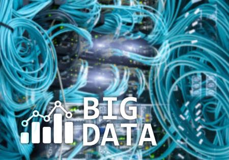Big data analysing server. Internet and technology.の写真素材