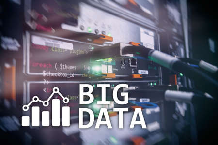 Big data analysing server. Internet and technology.の写真素材